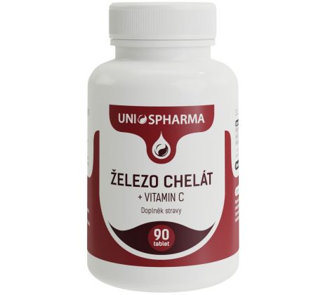 Železo chelát + vitamín C 90 tabliet