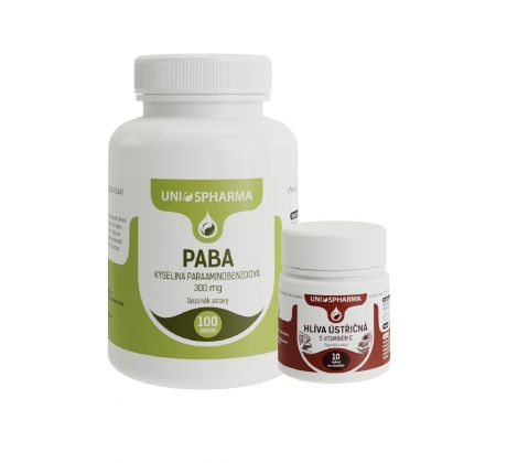 PABA 100 tabliet. + ZDARMA Hliva 10 tabliet 50% zľava