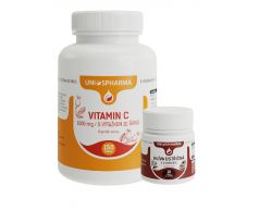 Vitamín C 1000 mg s výťažkom zo šípok / 150 tabliet + ZDARMA Hliva ustricová / 10 tabliet