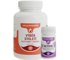 Výber storočia - multivitamíny s minerálmi 180 tbl. + ZDARMA Activin 30 kapslí