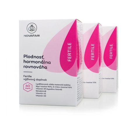 Trojmesačná kúra Novafam FERTILE 3 x 60 kapsúl – PLODNOSŤ A HORMONÁLNA ROVNOVÁHA