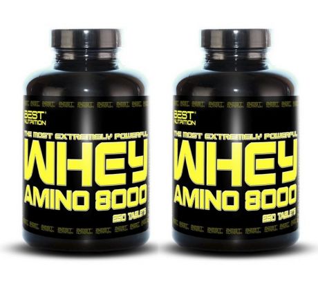 BEST NUTRITION Amino Whey 8000 250 tabliet 1+1 zadarmo