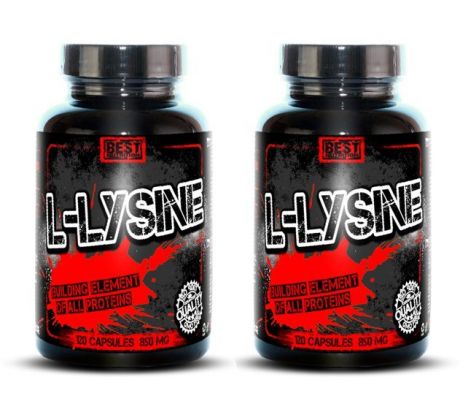 BEST NUTRITION L-lyzín 120 tabliet 1+1 zadarmo