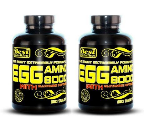 BEST NUTRITION Egg Amino 8000  1+1 zadarmo 250 tabliet