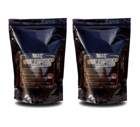 BEST NUTRITION Sójový izolát instant Soy Protein Isolate Neutral 1+1 zadarmo 1000g + 1000g