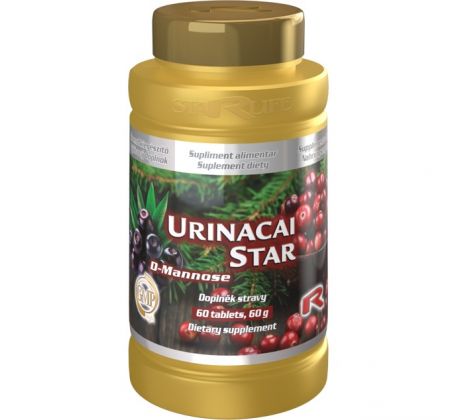 URINACAI STAR, Účinné látky pre zdravé močové ústrojenstvo, Starlife 60 tbl