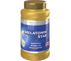 MELATONIN STAR - pre zlepšenie a skvalitnenie spánku, Starlife 120 tabl