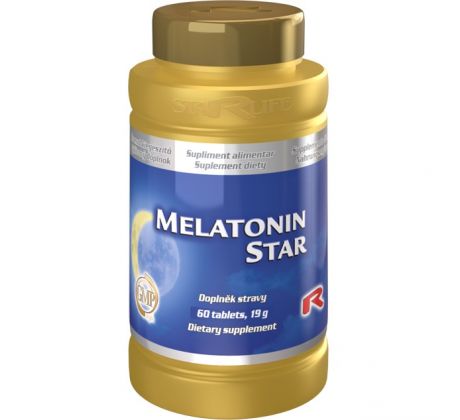 MELATONIN STAR - pre zlepšenie a skvalitnenie spánku, Starlife 120 tabl