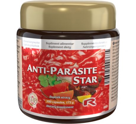 ANTI-PARASITE STAR - ANTI-PARASITE STAR - je jedinečnou zmesou prírodných zložiek, Starlife, Starlife 300 kaps