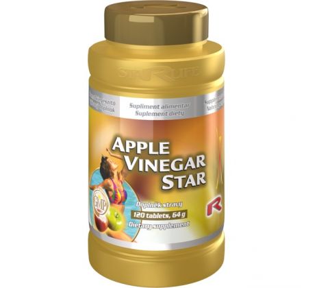 APPLE VINEGAR STAR - jablčný ocot pre zníženie hmotnosti a únavy, Starlife 120 tabl