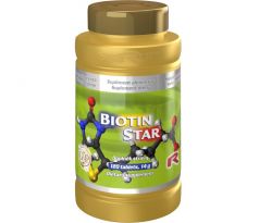 BIOTIN STAR - pre podporu nervovej sústavy, psychiky, vlasov, slizníc a pokožky, Starlife 120 tabl