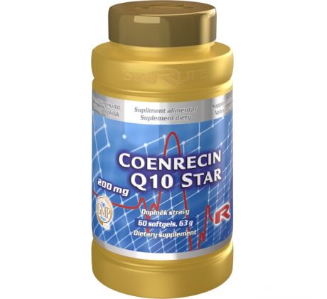 COENRECIN Q10 STAR - Kapsula plná antioxidantov a zdravia pre srdce. Starlife, 60 kapsúl