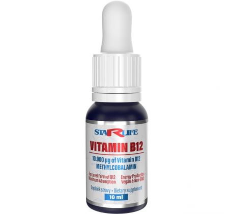 VITAMIN B12 - zmierňuje únavu a vyčerpanie, Starlife 10 ml