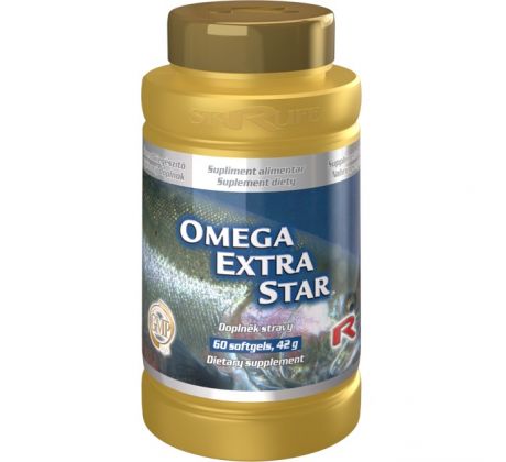 OMEGA EXTRA STAR - udržanie normálnej činnosti mozgu a normálneho stavu zraku, Starlife 60 kapsúl