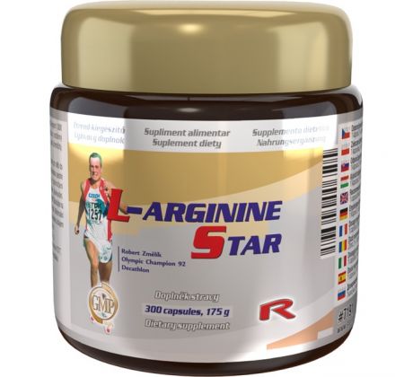 L-ARGININE STAR - dôležitý pre výživu a rast tkanív. Starlife 300 kapsúl