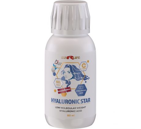 HYALURONIC STAR - stará sa o vašu pokožku, odstraňuje vrásky a udržiava zdravé kĺby a väzy, Starlife 60 ml