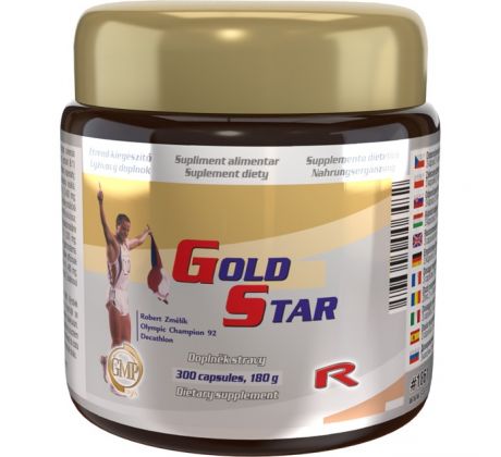 GOLD STAR - ku zvýšeniu zdatnosti, povzbudeniu vitality a celkovej výkonnosti. Starlife 300 kapsúl