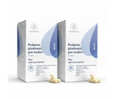 2 x 60 kapsúl Novafam MAN s včelou materskou kašičkou zvýšenie mužskej plodnosti prírodnou cestou