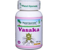Vasaka, dýchací systém, kašeľ, astma, zmiernenie krvácania, 60 kapsúl 50 % zľava