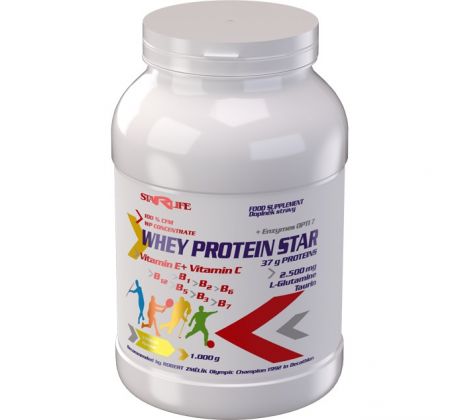 WHEY PROTEIN STAR srovátkový proteinový koncentrát (WPC) Starlife 1000 g