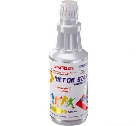MCT OIL STAR oceníte pri intenzívnych redukčných dietach, Starlife 500 ml